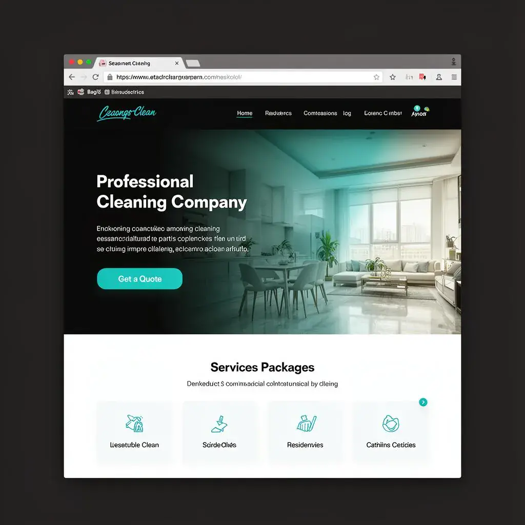 Cleaning Company - website design in London portfolio by Website Design In London