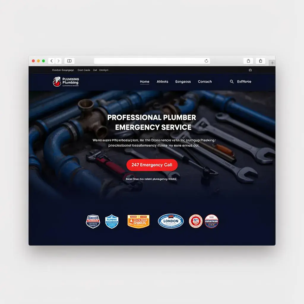 Emergency Plumber - website design in London portfolio by Website Design In London