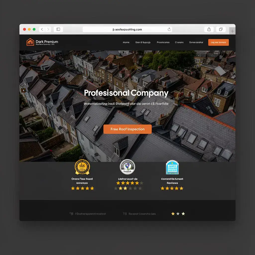Roofing Contractor - website design in London portfolio by Website Design In London