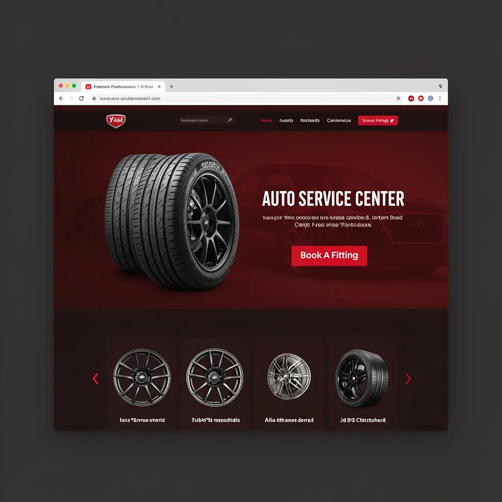 Tyre Shop - website design in London portfolio by Website Design In London
